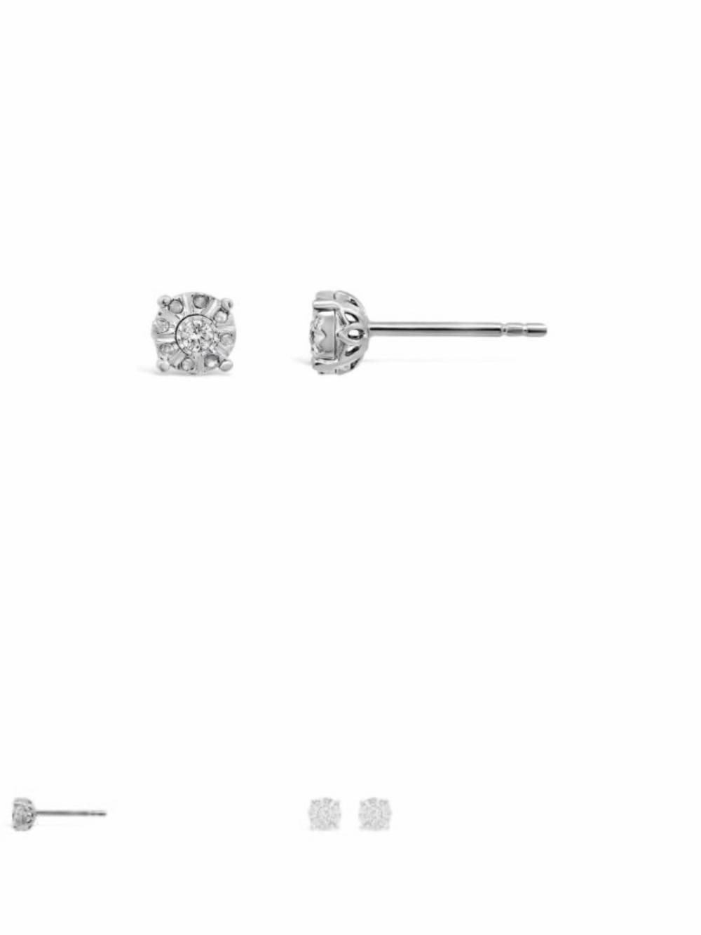 EFFY Diamond Stud Earrings – Sterling Silver